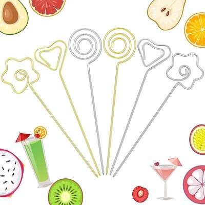 Stainless Steel Fruit Skewers 6pc