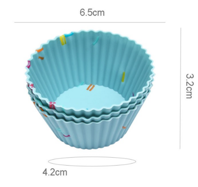 Silicone Cup Cake Confetti Moulds 5pc