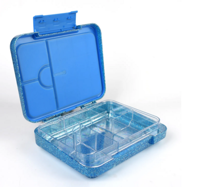 Glitter Bento Box - 6 Compartments - Blue