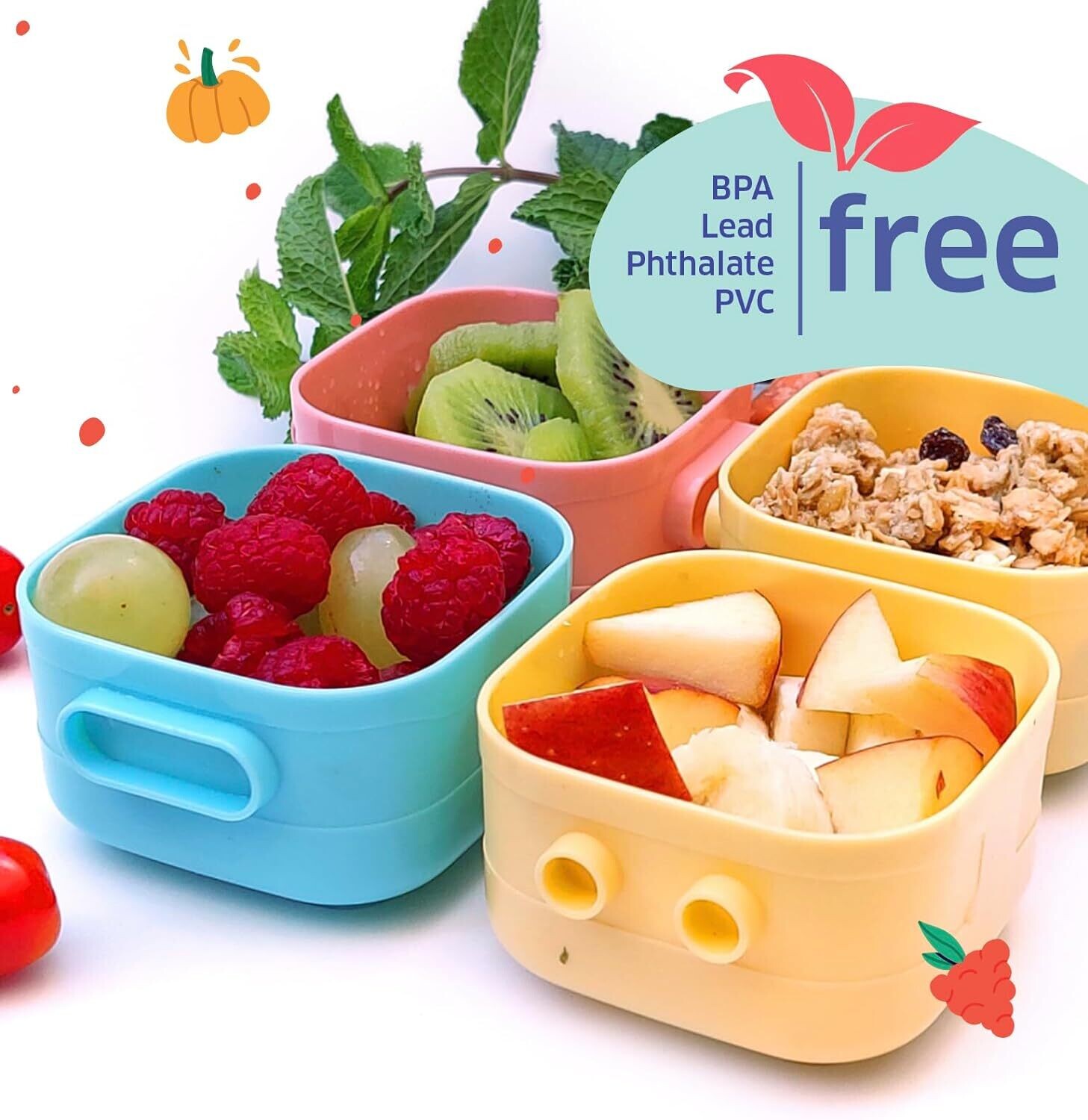 Baby Food Storage Containers 4pc