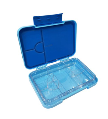 Bento Box - 6 Compartments - Aqua Blue