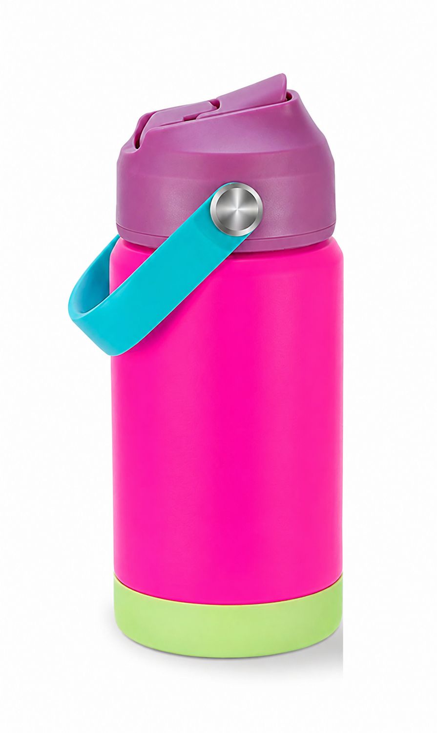 Stainless Steel Water Bottle - Neon Pink (350ml)
