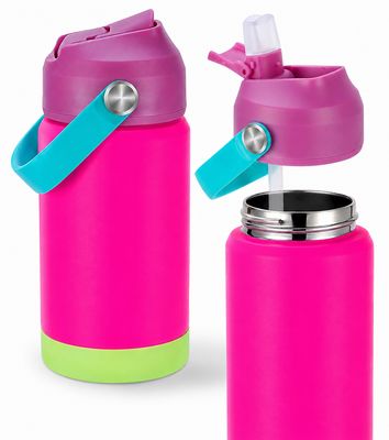 Stainless Steel Water Bottle - Neon Pink (350ml)