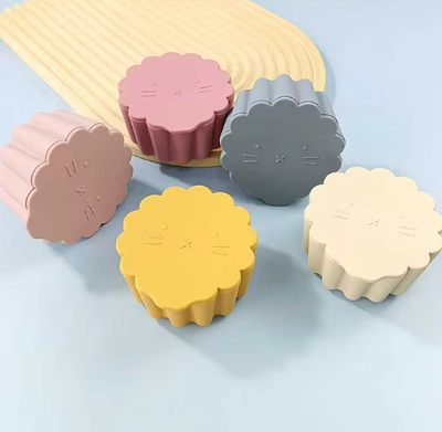 Baby Silicone Snack Containers - Lion Grey