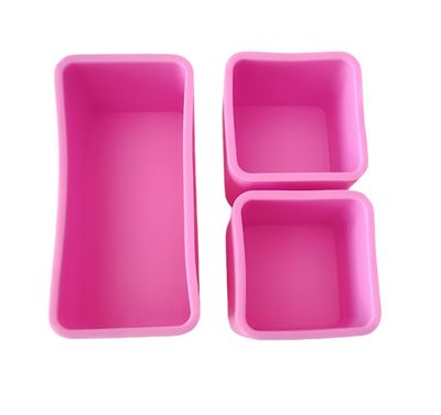 Silicone Snack Cups - Pink 3pc