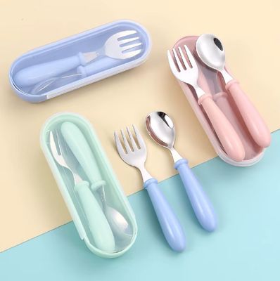 Stainless Steel Baby / Toddler Cutlery Set 2pc