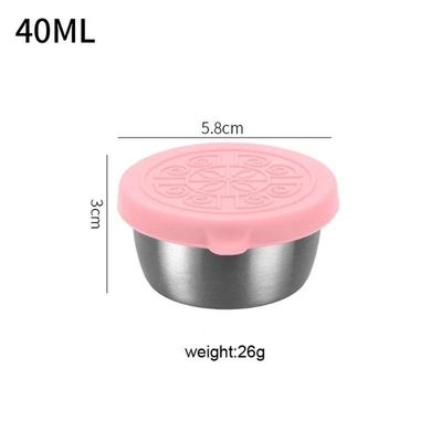 Stainless Steel Sauce Containers - Pink 1pc