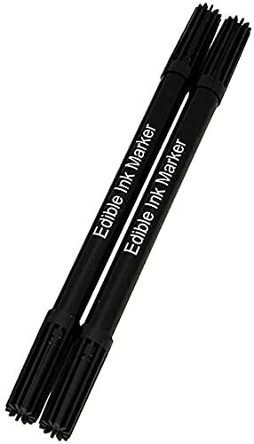 Edible Food Pens - Black 2pc