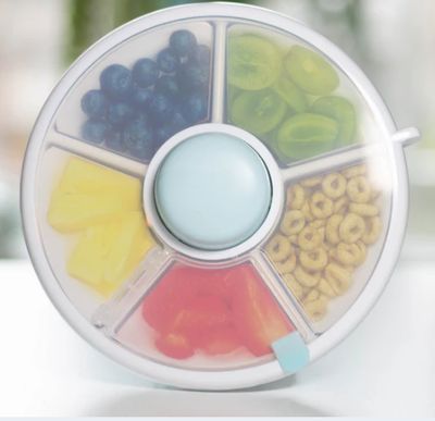Snack Spinner - 5 Compartment - Blue