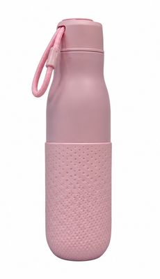 Stainless Steel Grip Water Bottle - Pink