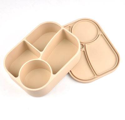 Silicone Bento Box - Cream