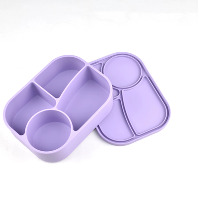 Silicone Bento Box - Purple
