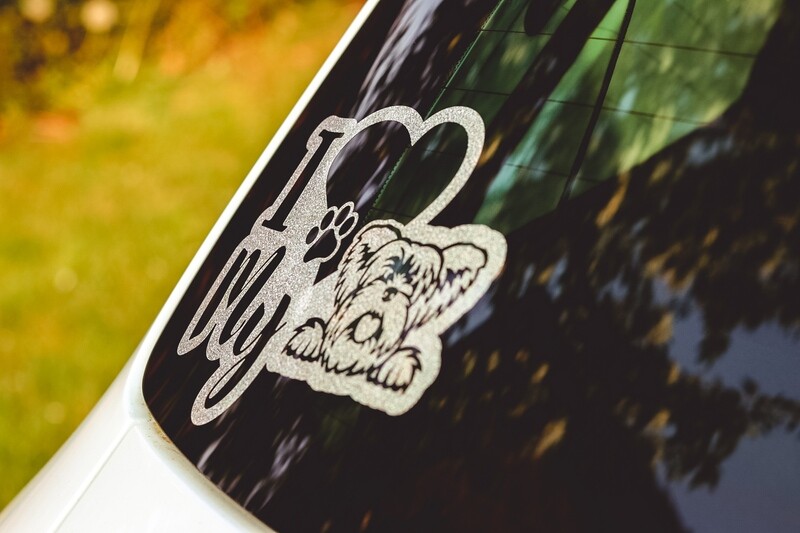 I love my “breed” dog sticker