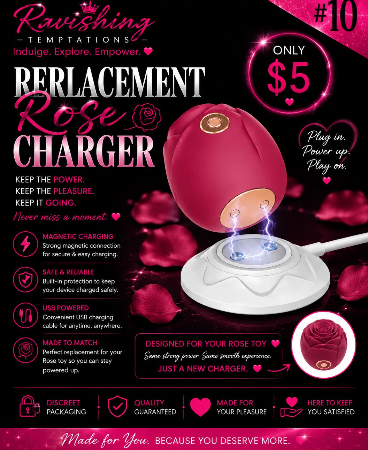 Replacement Rose Charger