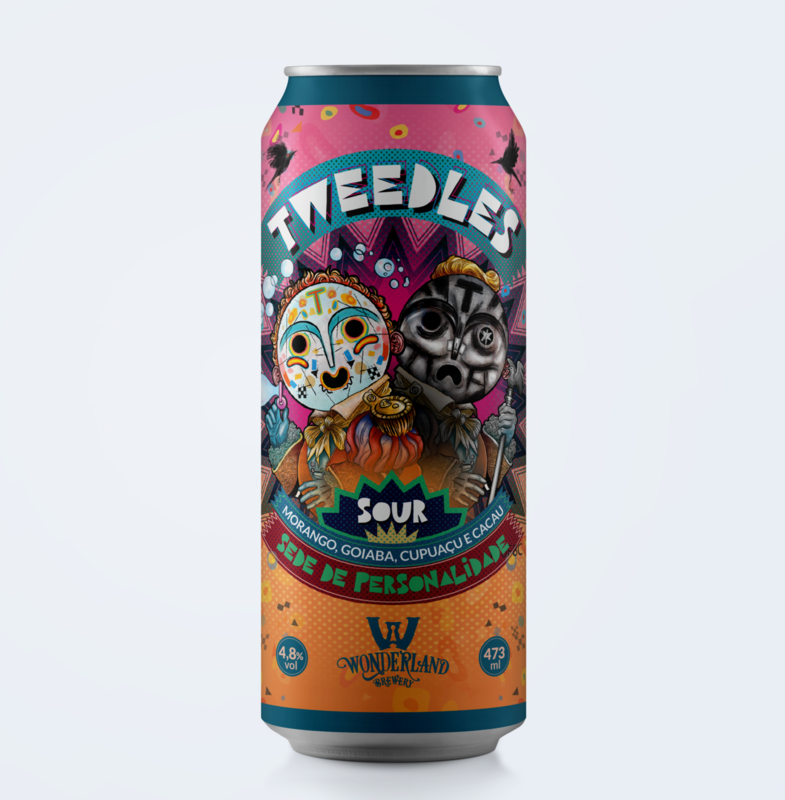 Tweedles, Sour Ale com morango, goiaba, cacau e cupuaçu, lata 473 ml