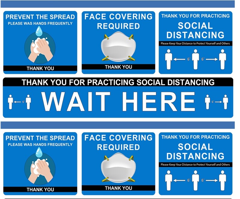 SOCIAL DISTANCING SIGNS