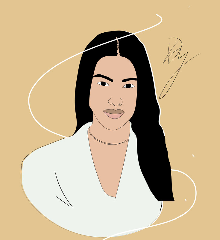 portrait with effects