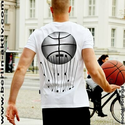 T-Shirt, weiß - Basketball