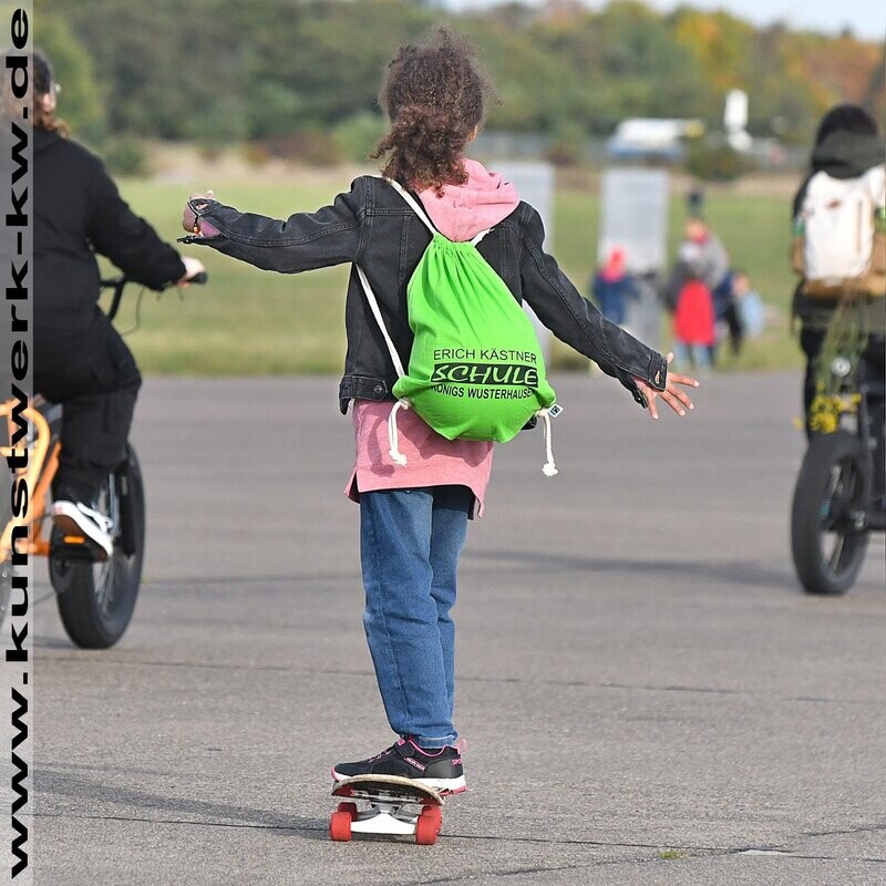 Sportbeutel, Tasche, grün, Erich Kästner Schule KW Sportbeutel, Tasche, grün, Erich Kästner Schule KW