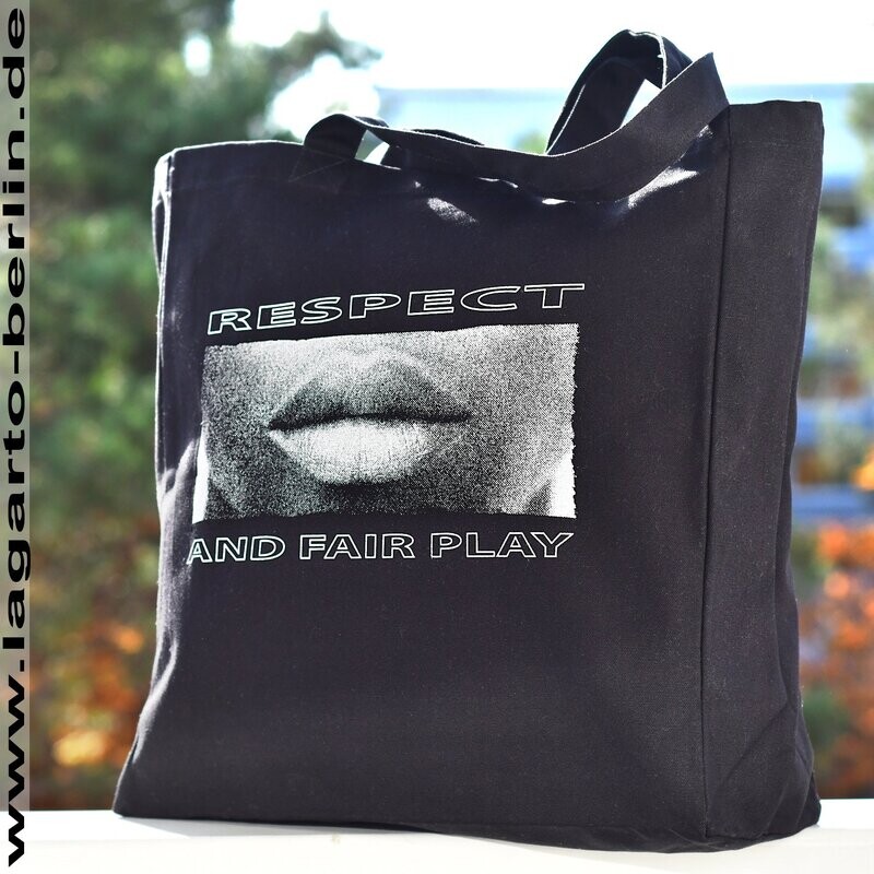 Tasche, Shopper,  schwarz -RESPECT and FAIR PLAY- Lagarto Berlin