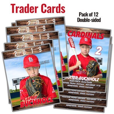 Trader Cards- 12 Double-sided