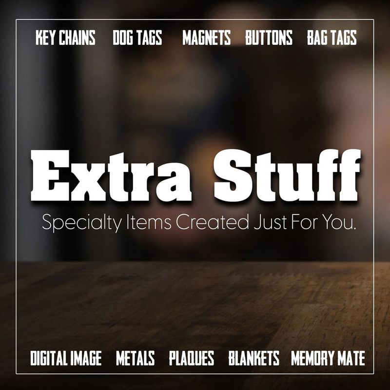 Buttons, Keychains, Dog Tags, Etc.