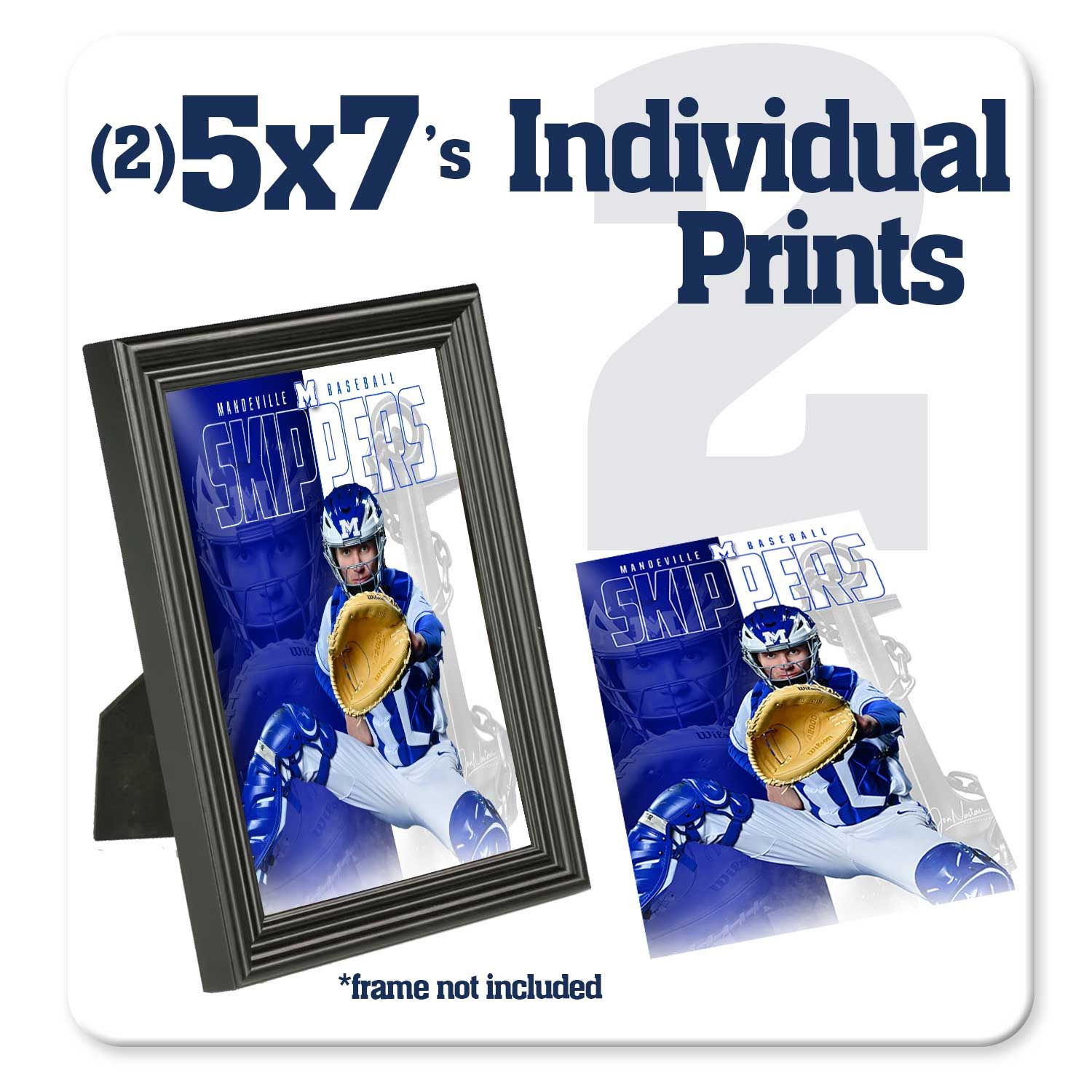 5x7 Individual Pro Prints- (2)