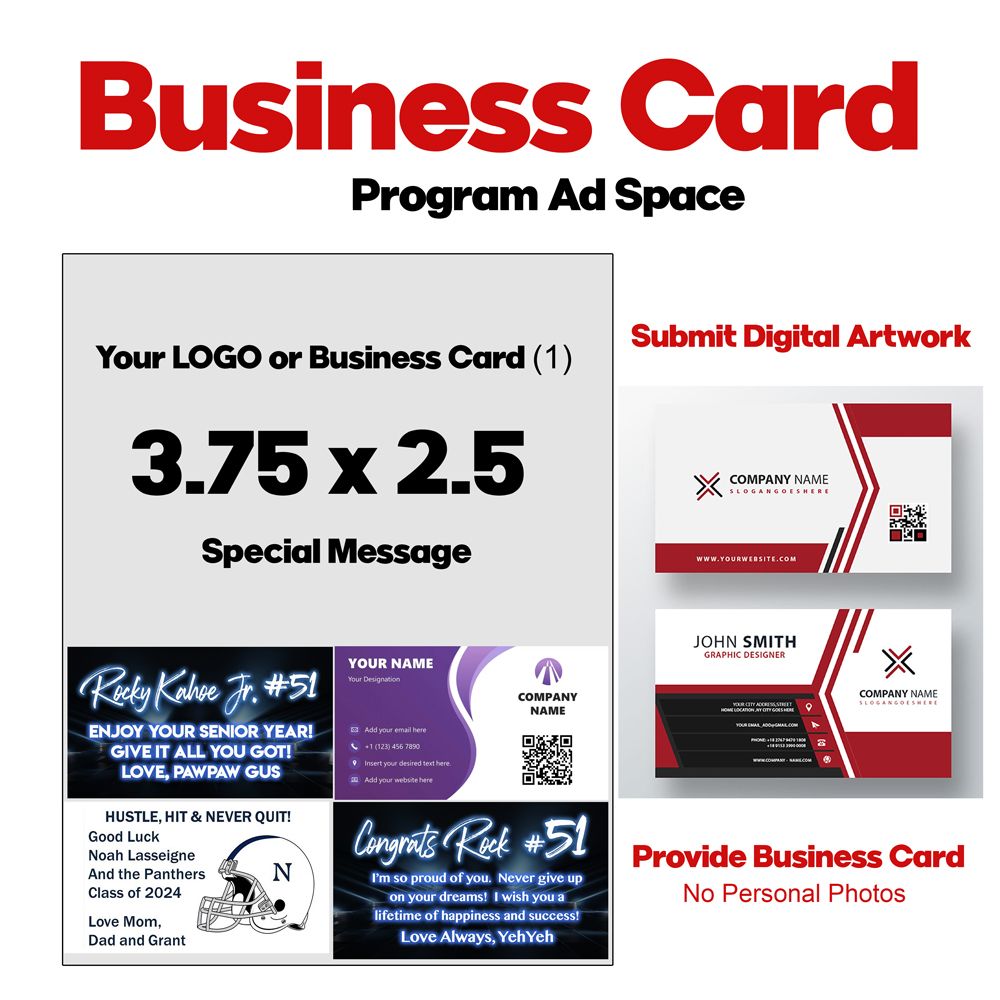 Business Card Ad Space