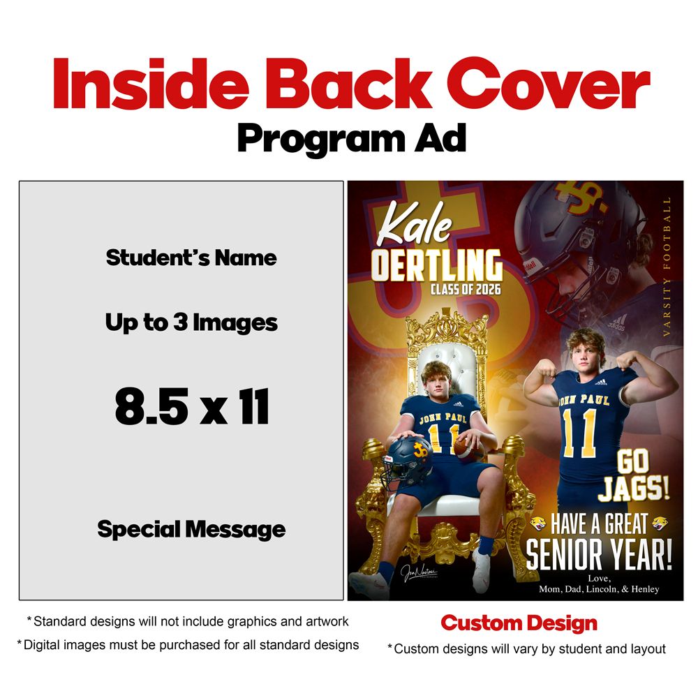Inside Back Cover of Program