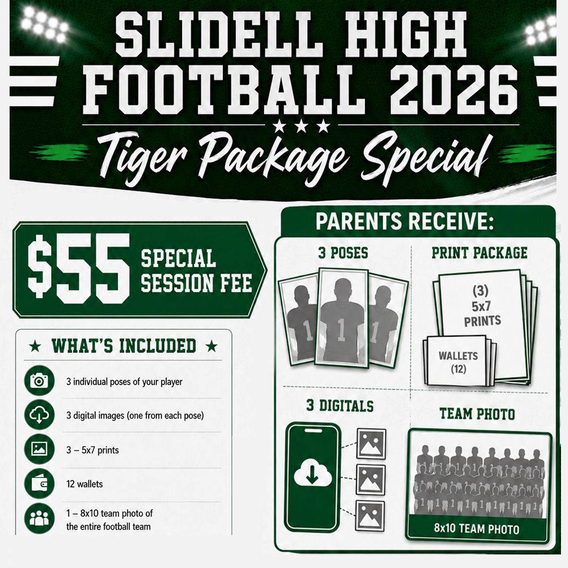 Slidell High Football Tiger Package Special