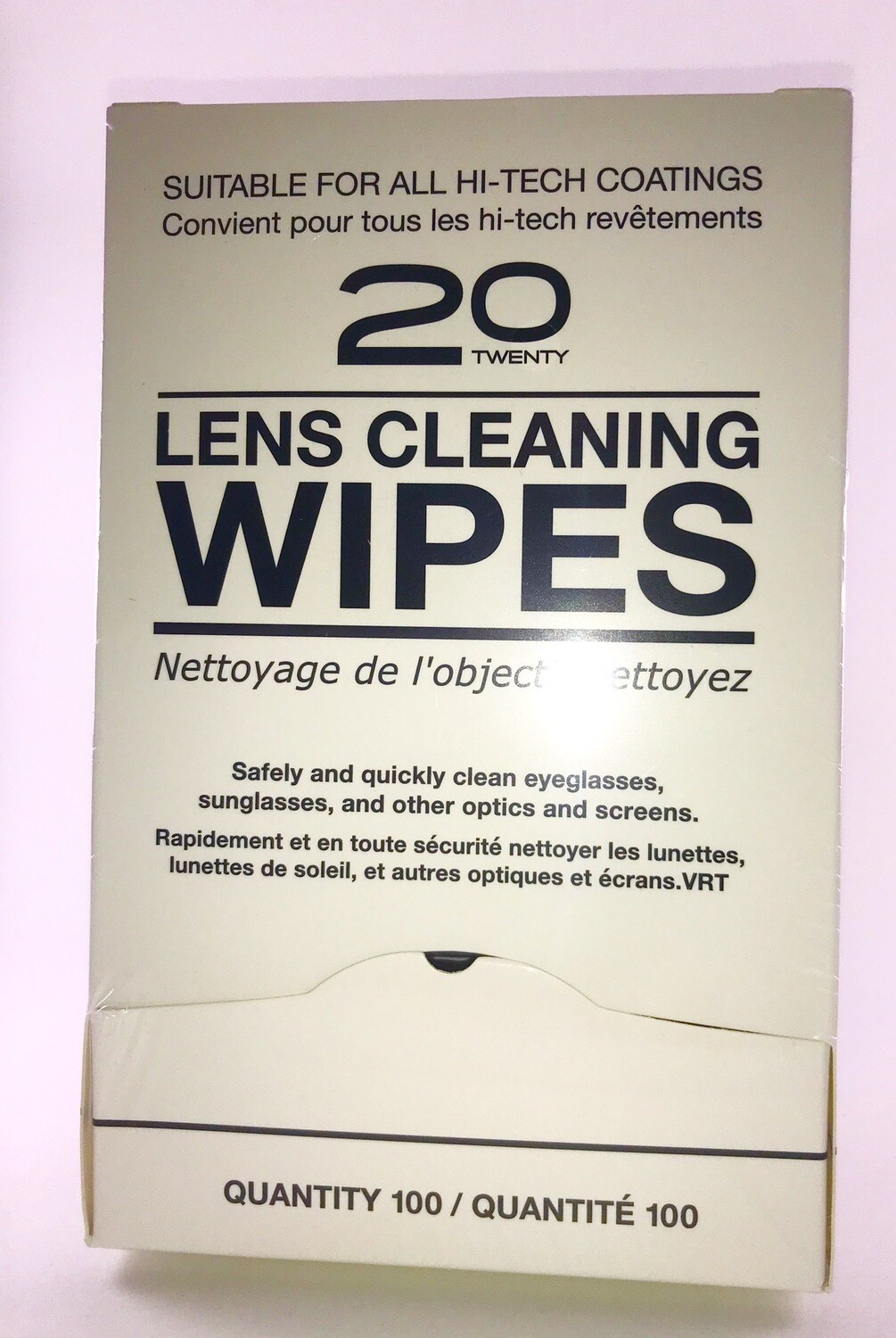 Twenty Lens Cleaning Wipes - 100pc