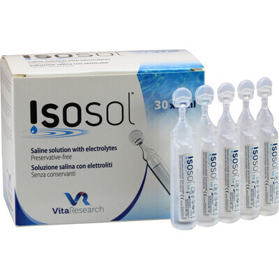 Isosol saline solution with electrolytes