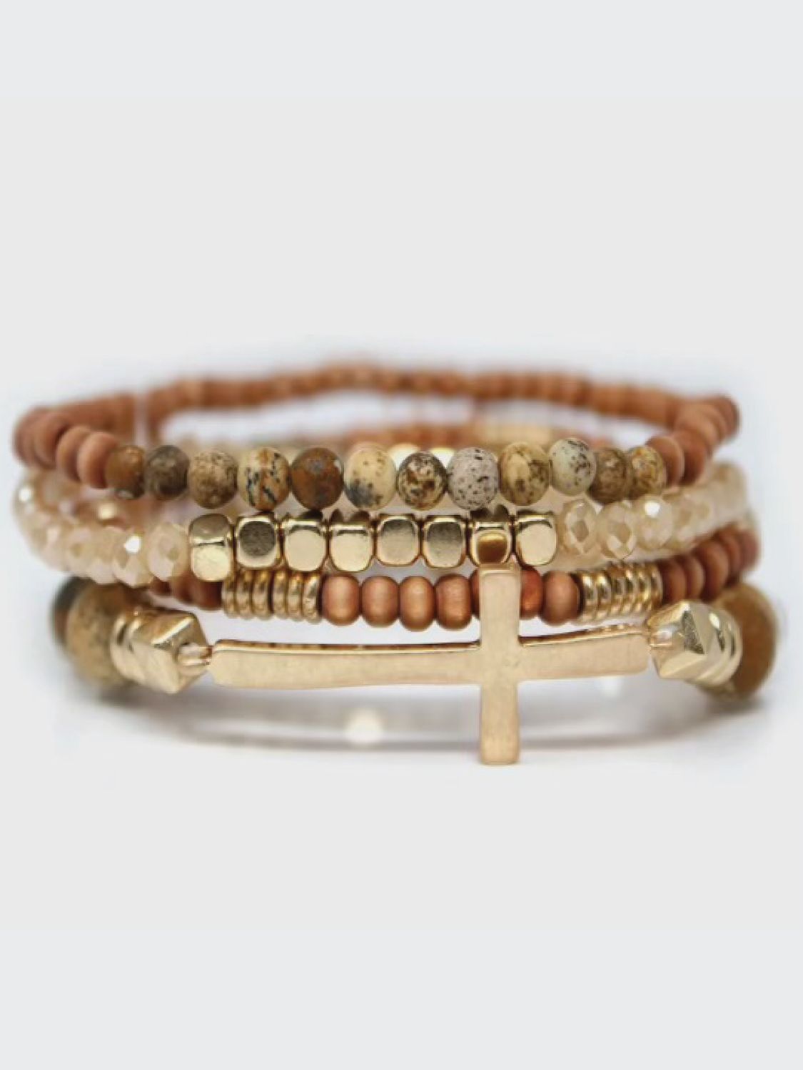 Adeline Cross Stretch Bracelet