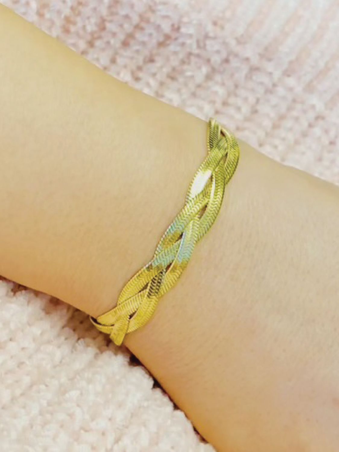 Elyse Braided Herringbone Bracelet