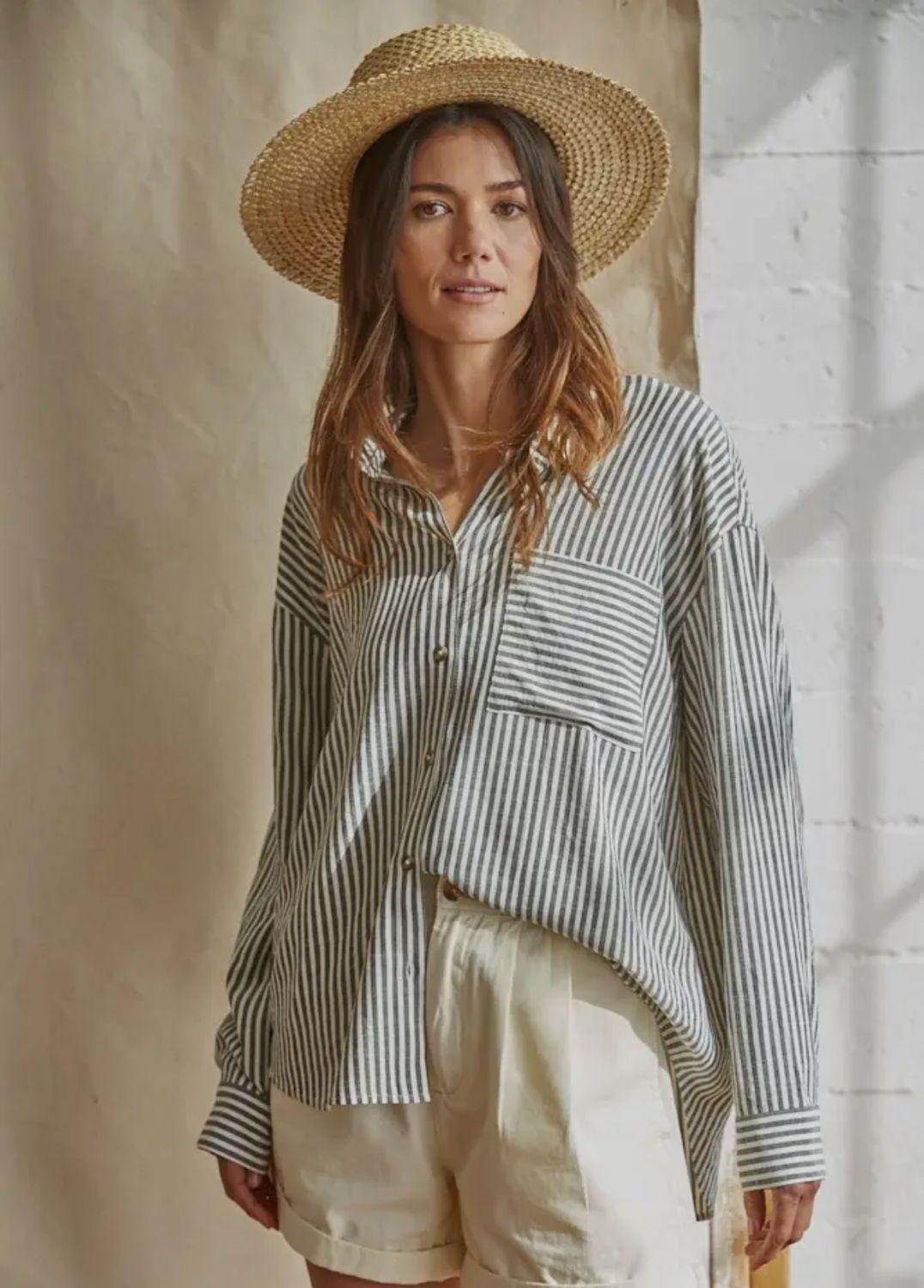 Jayde Woven Button Down