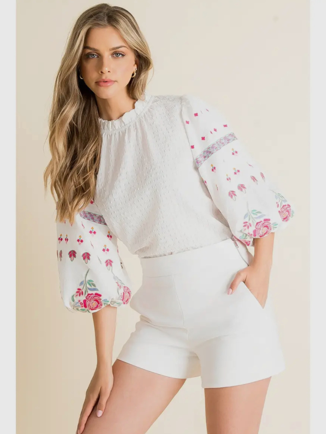 Faith Embroidered Top