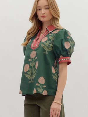 Dahlia Puff Sleeve Top