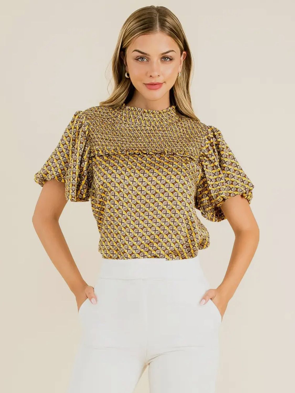 Cordelia Smocked Top