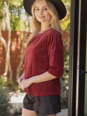 Carmella Corduroy Top