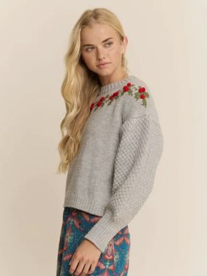 Holly Wreath Sweater