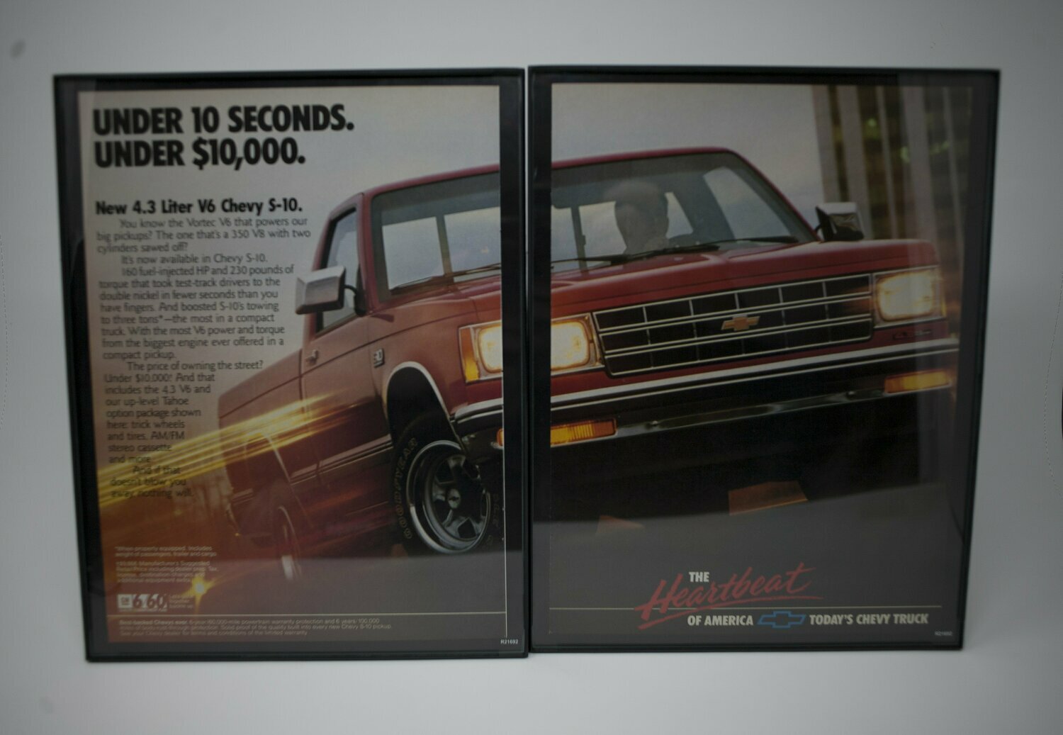 Squarebody Chevrolet s-10 - Dual Frame Advertisement
