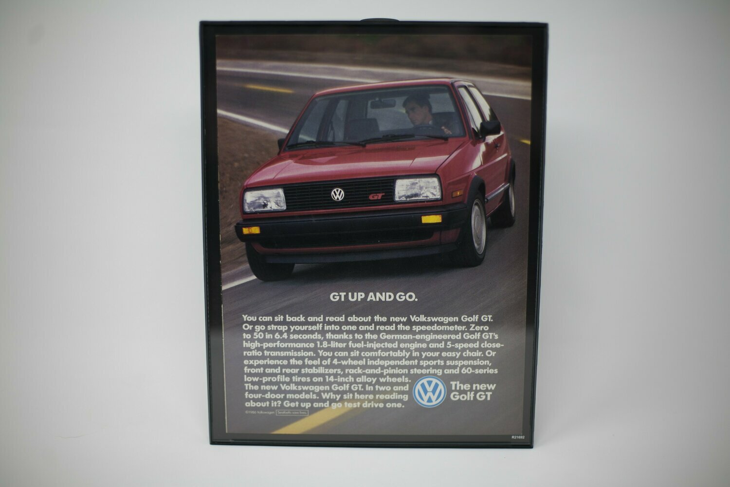 Volkswagen Golf GT - Vintage Advertisement