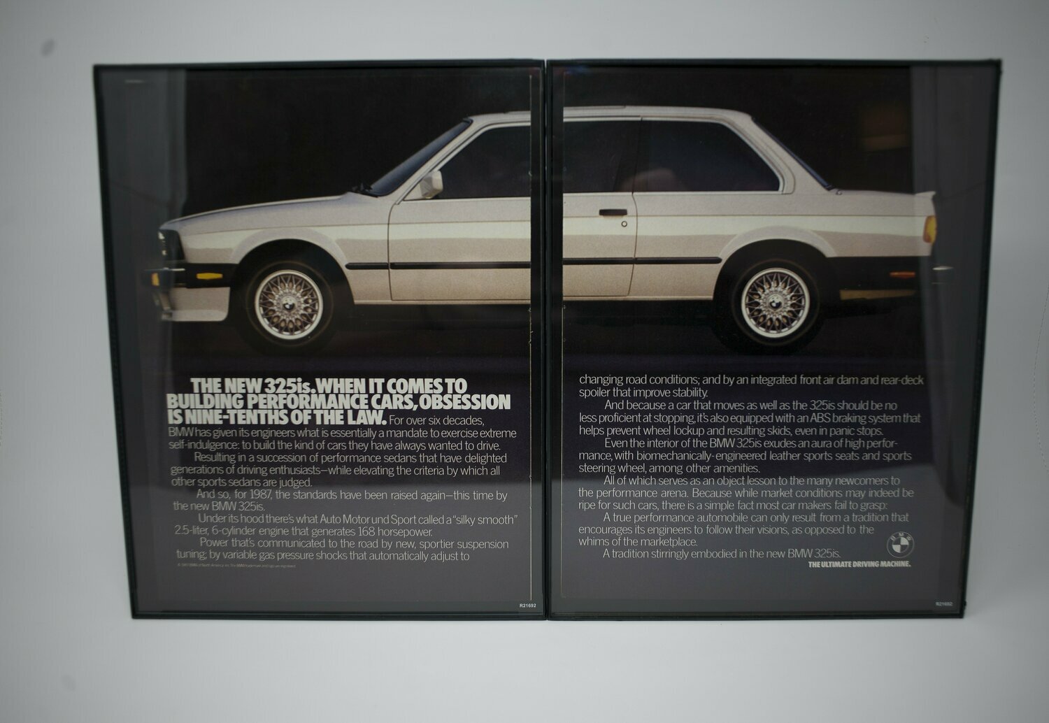 Dual Frame - 1987 BMW 325iS - E30 Advertisement