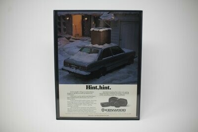 BMW E21 - 320i - Kenwood Radio - Vintage Advertisement