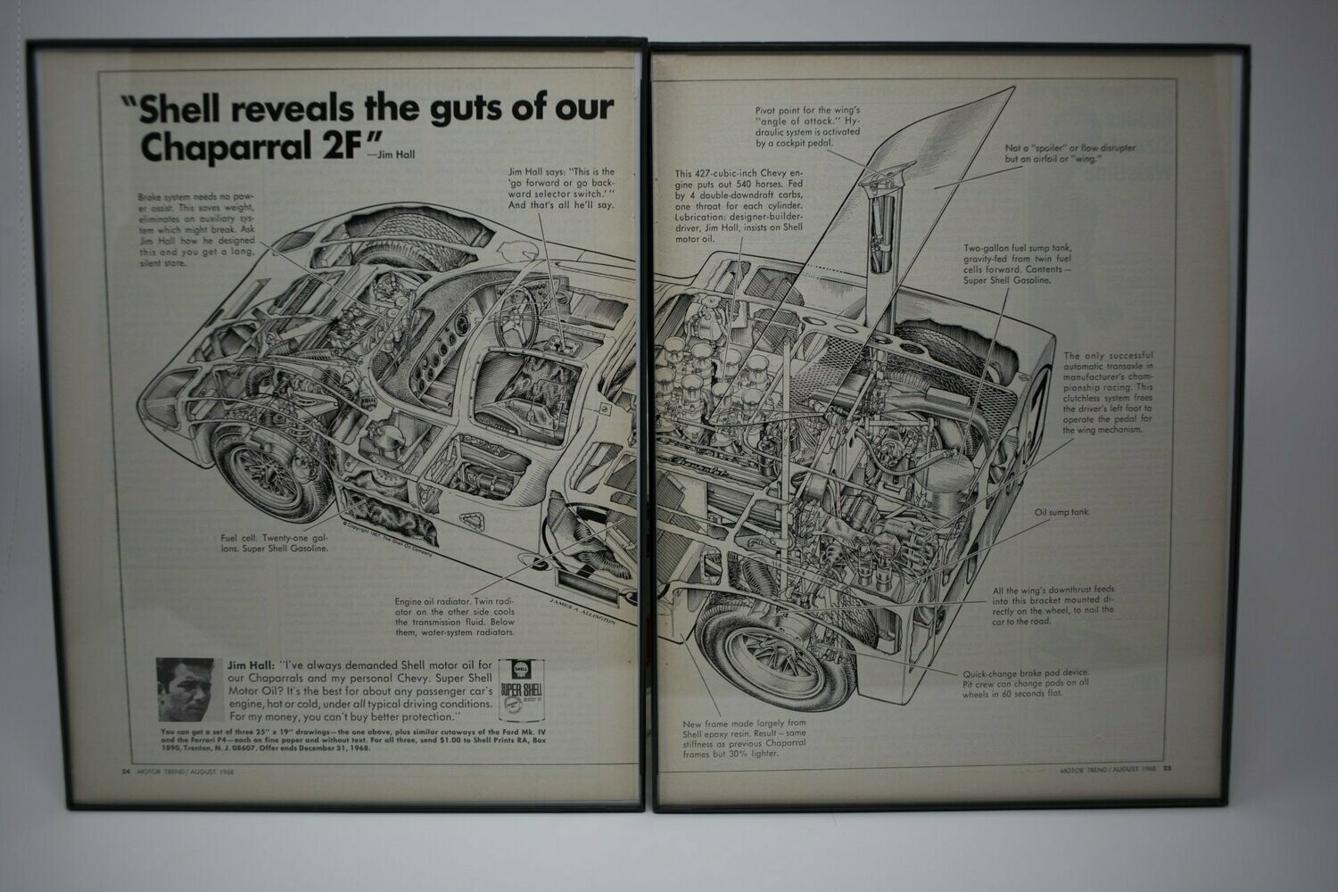 Shell - Chaparral 2F LeMans - Cut Away