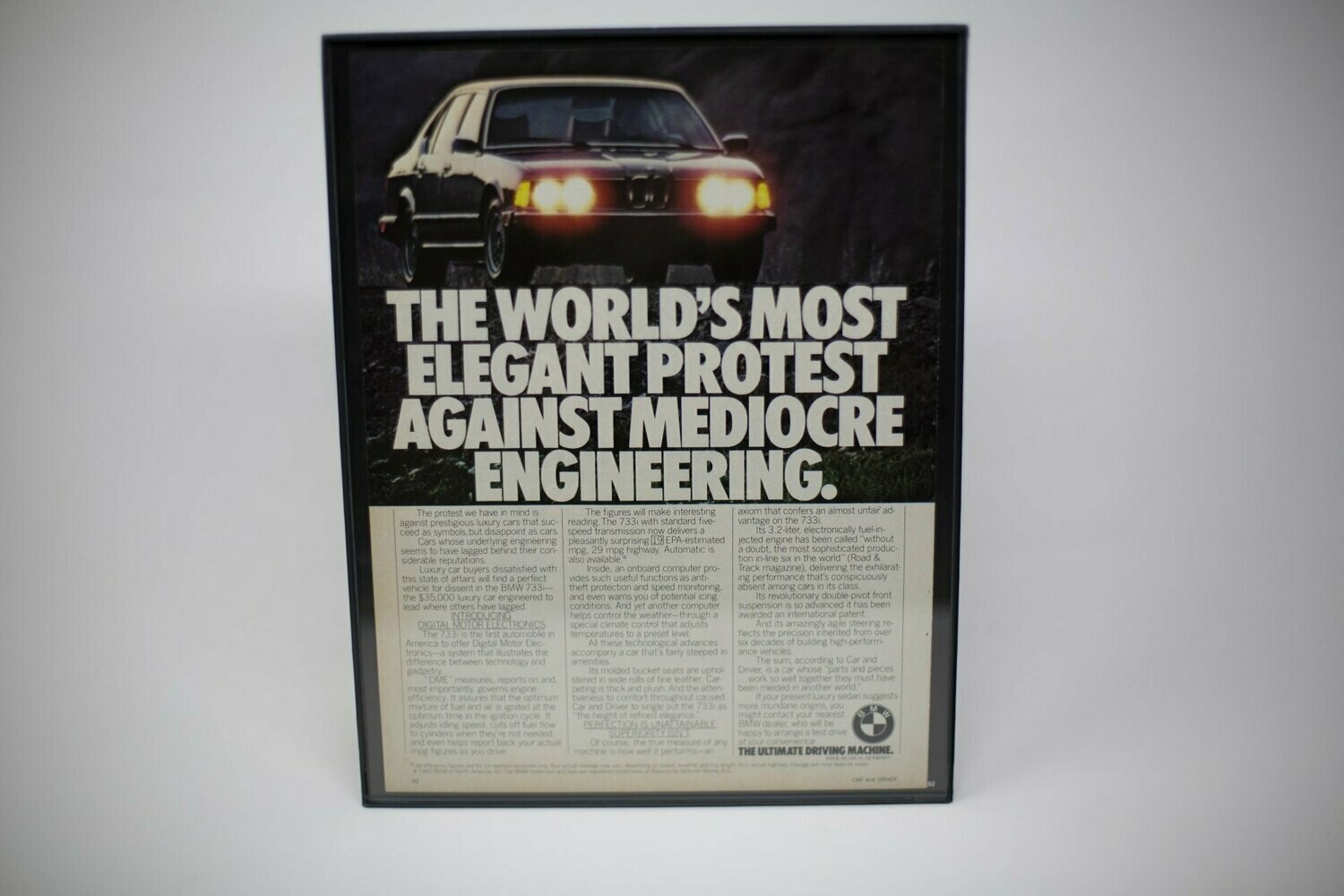 E32 BMW 733i  - Protest