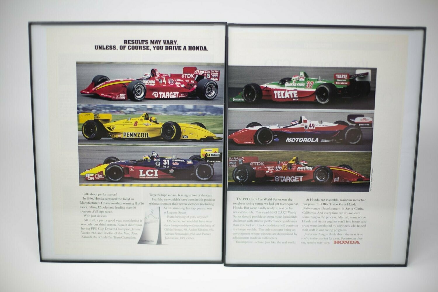 1996 Honda Indy Car Collection