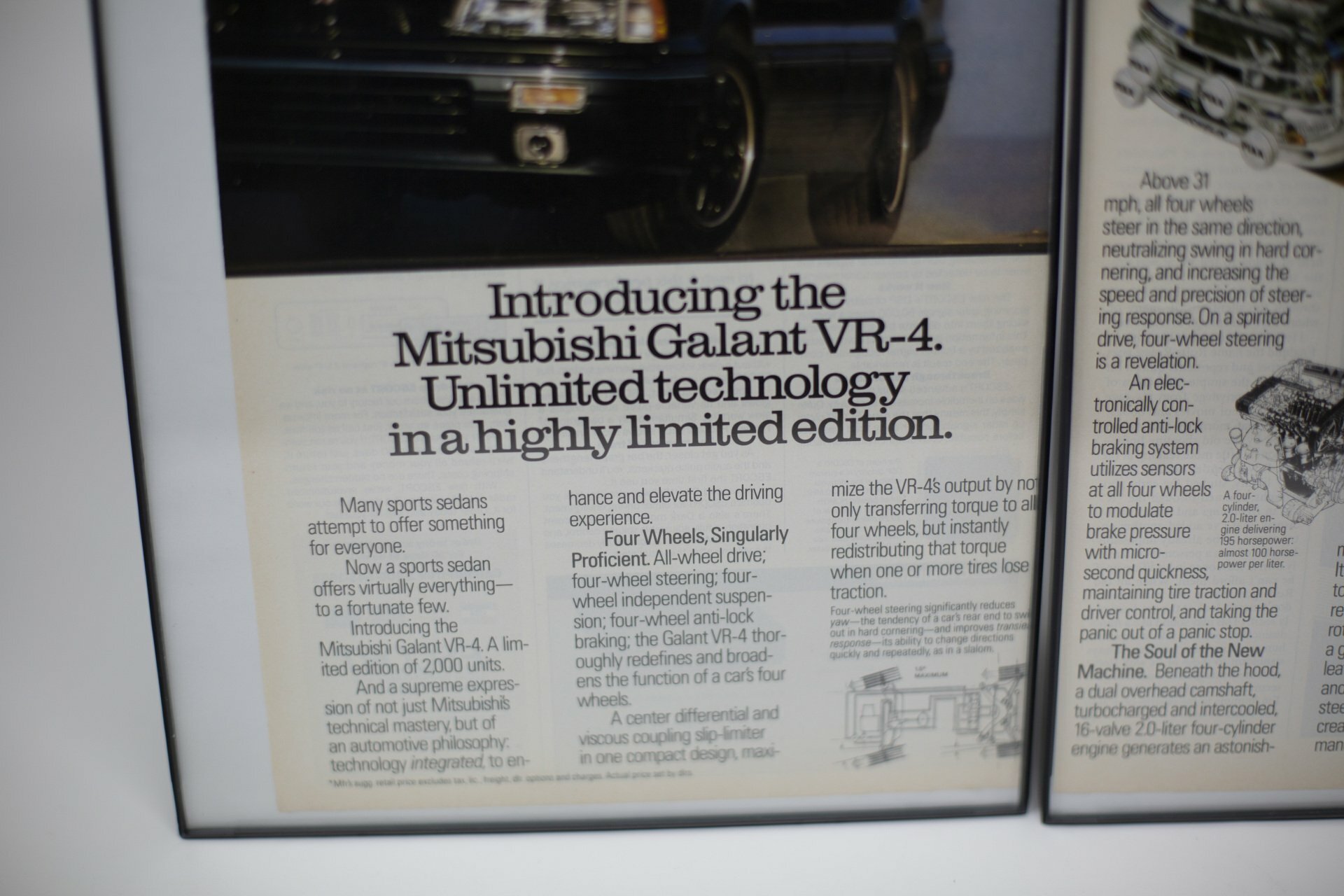 Mitsubishi Galant VR-4 - Cut away