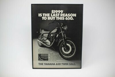 Yamaha 650 - Vintage Motorcycle Ad