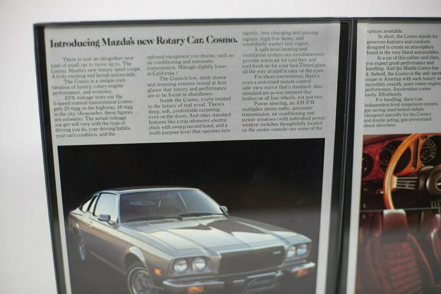 Mazda CD Cosmo - New Rotary.